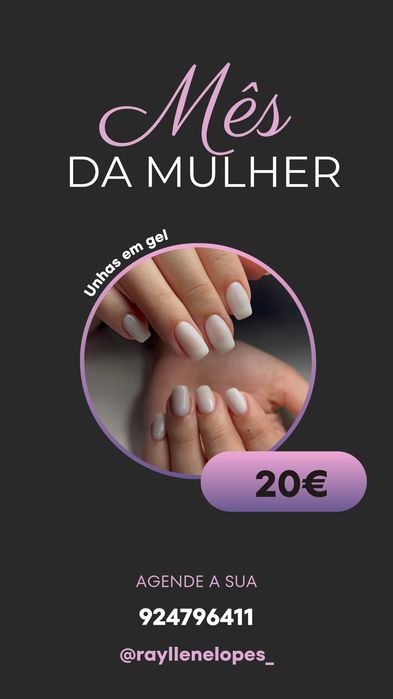 Unhas em gel (Manicure e pedicure)