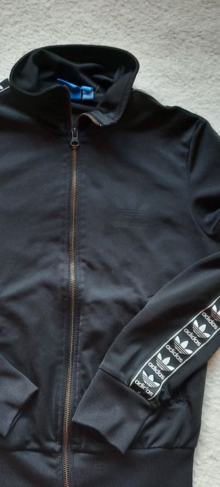 Bluza rozpinana Adidas czarna duże logo