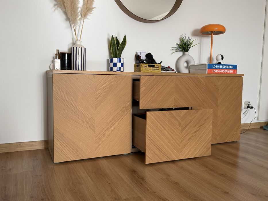 Cómoda 2 módulos mais tampo IKEA