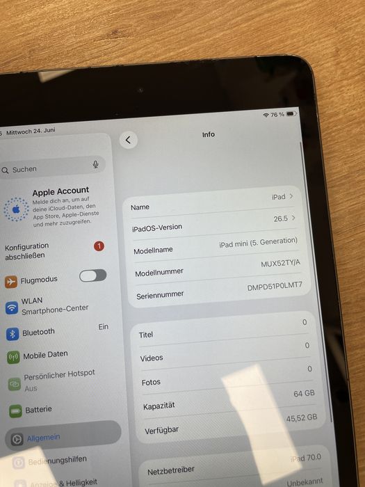 Apple iPad mini 5  64Gb 7.9” LTE + SIM – stan TOP!