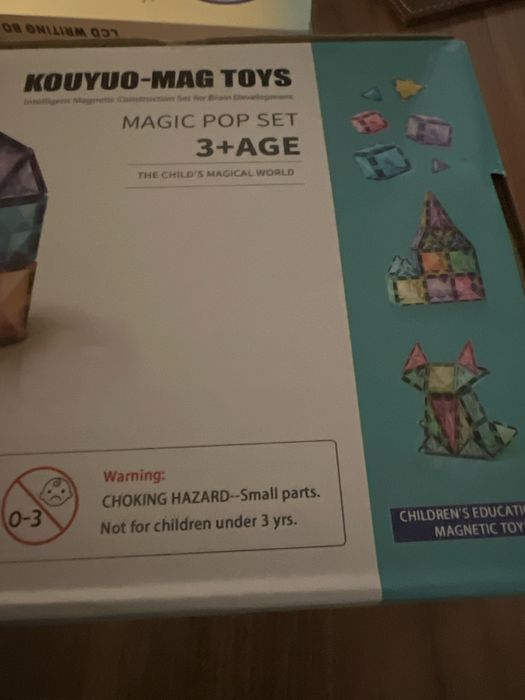 Conjunto de blocos magneticos para criancas