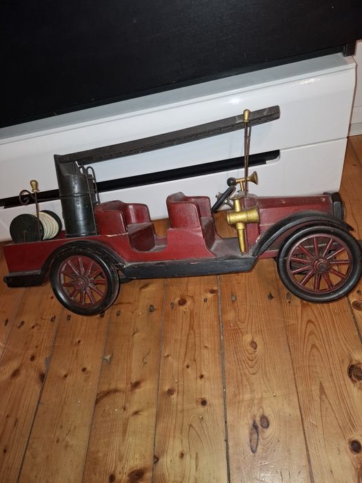 Wóz strażacki kolekcjonerski duży, handmade,staroć vintage