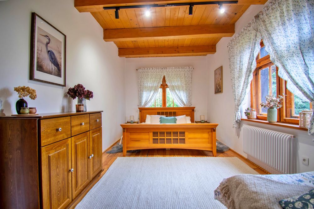 Mazurski dom z bezpośrednim dostępem do jeziora przy lesie