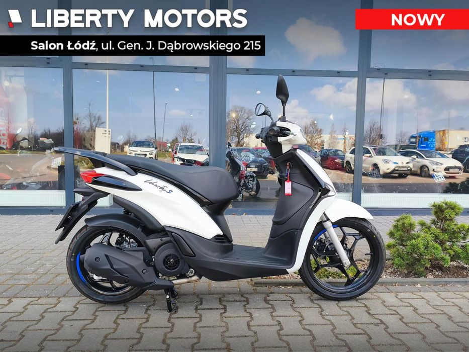 Piaggio Liberty 125 S  / Wyprzedaż / LCD 5,5 / Ledy / E5+/ 4 lata Gwarancji