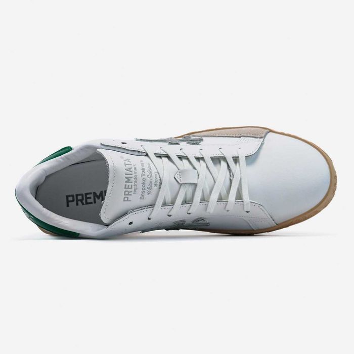 Кроссовки Premiata Steven White/Beige/Green Оригинал мужские новые