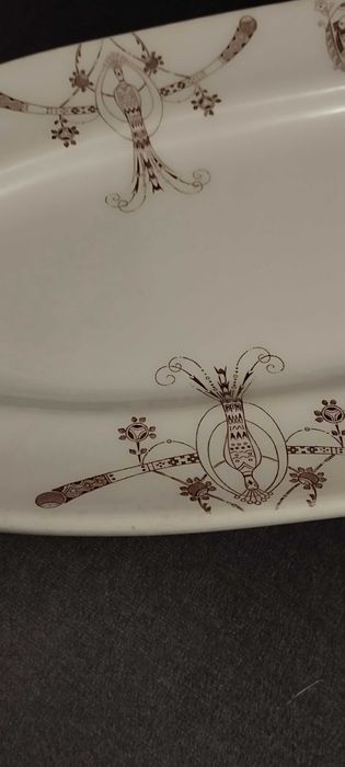 Rzadki półmisek porcelanowy Kuzniecowa 1891–1917