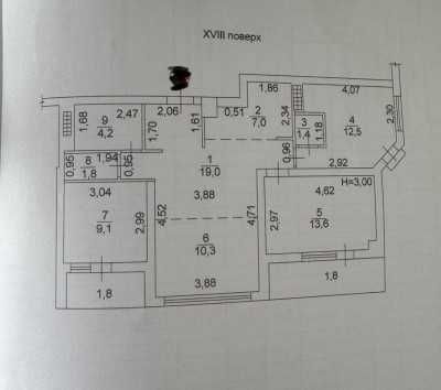 ЖК Элегия парк/Аркадия  3 комн.квартира с видом на море