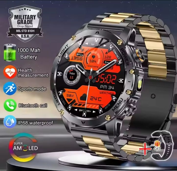 Smartwatch 1000mAh opaska treningowa