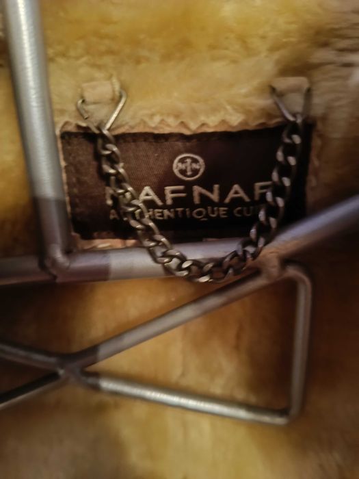 Casaco em pele verdadeira da NAF NAF tamanho M