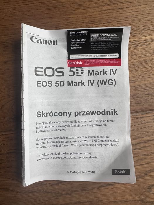 Canon EOS 5D Mark IV bdb stan