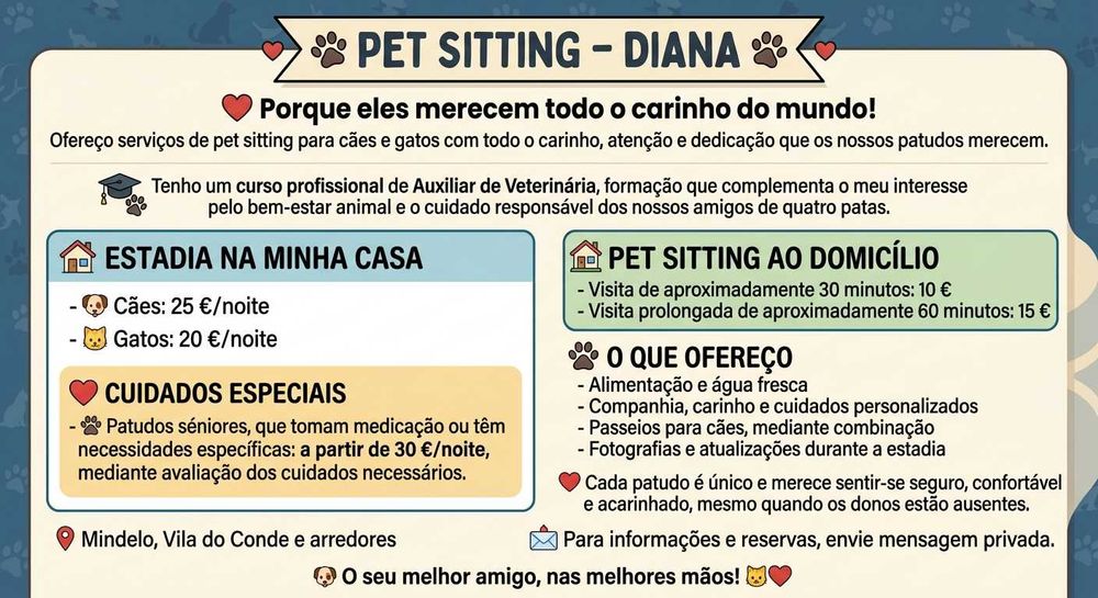 Pet Sitting com a Diana