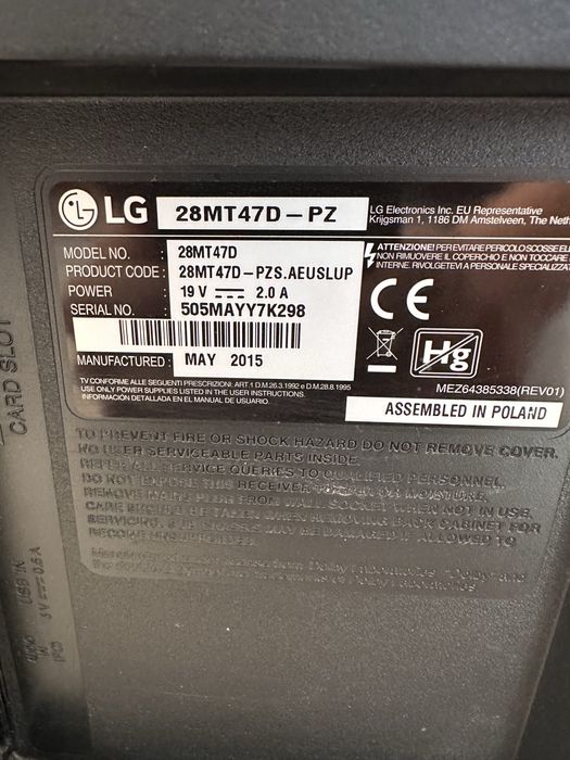 Telewizor/monitor 28 cali LED!