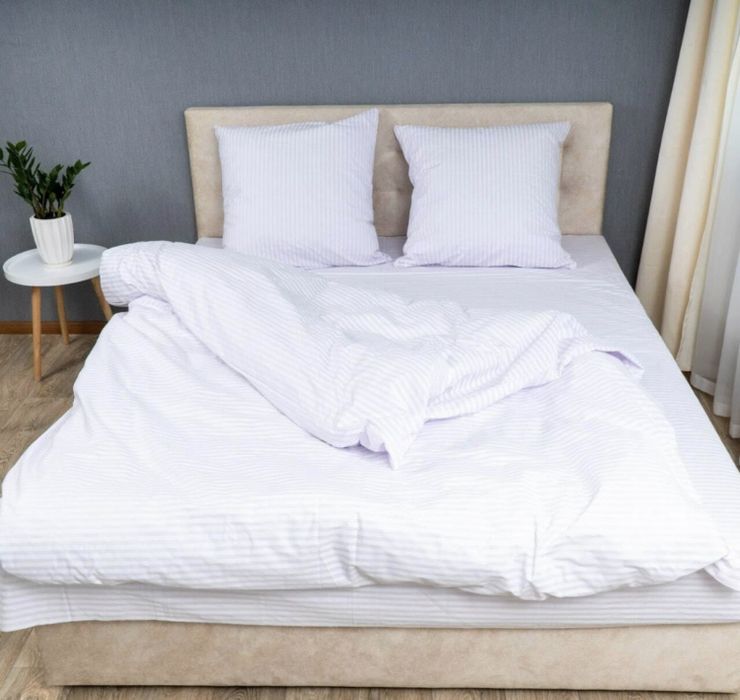 Постільна білизна Бязь Голд Страйп 200*215 см с одеялом JYSK