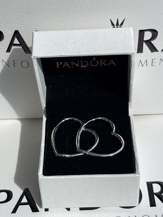 Сережки Pandora по супер ціні ( срібні і позолчені)