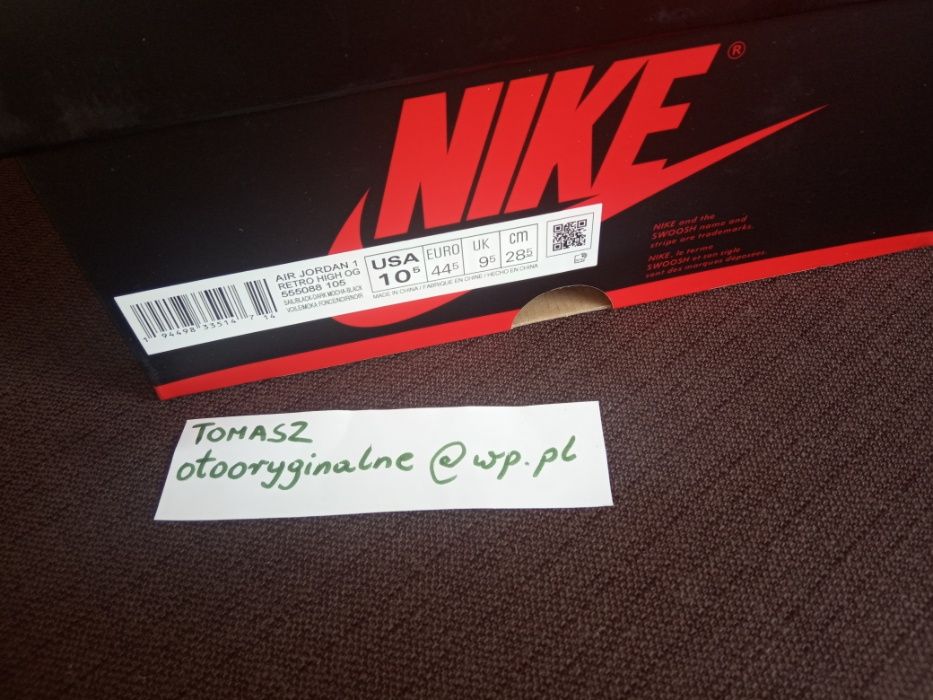 (r. 44,5 - 28,5 cm) Nike JORDAN 1 Retro High Dark Mocha 555088,-105