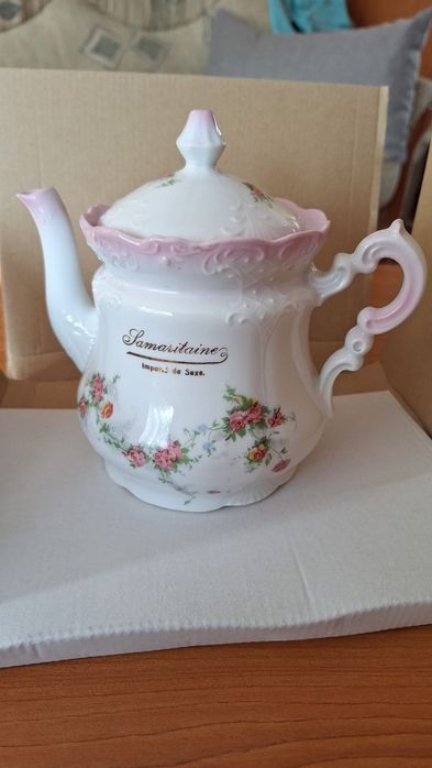 Dzbanek do herbaty. Porcelanowy. Antyk. Francuski