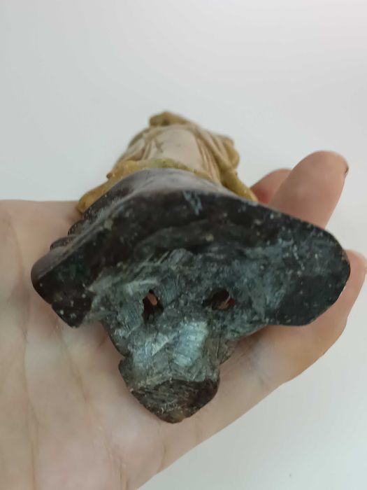 Antiga escultura Ancião em Pedra Sabão China