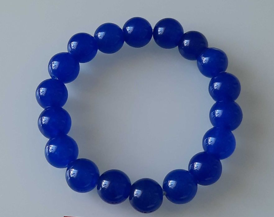 Sodalit kamienie naturalne piękna bransoletka niebieski kamień