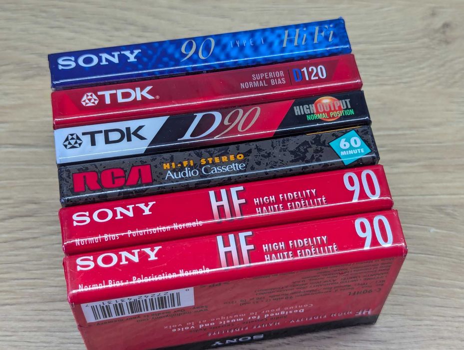 Аудіокасеты аудио кассеты лот 6 штук SONY, TDK, RCA