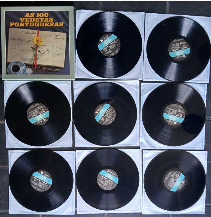 As 100 Vedetas Portuguesas (Caixa 8× LP)