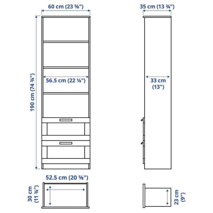 Estante branca Brimnes Ikea