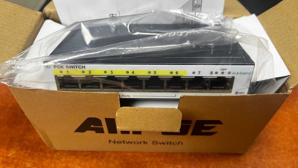 POE SWITCH (Коммутатор) 108DL New Ver.6 (6+2) 52 В 65 Вт до 250 м