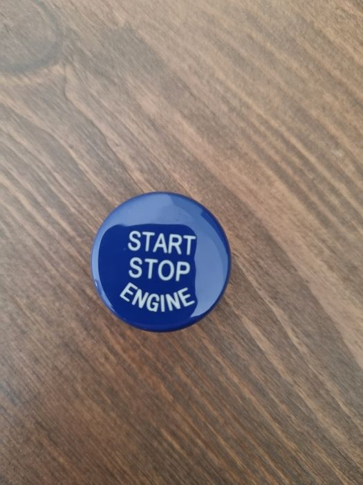 Botão Start Stop BMW - Azul