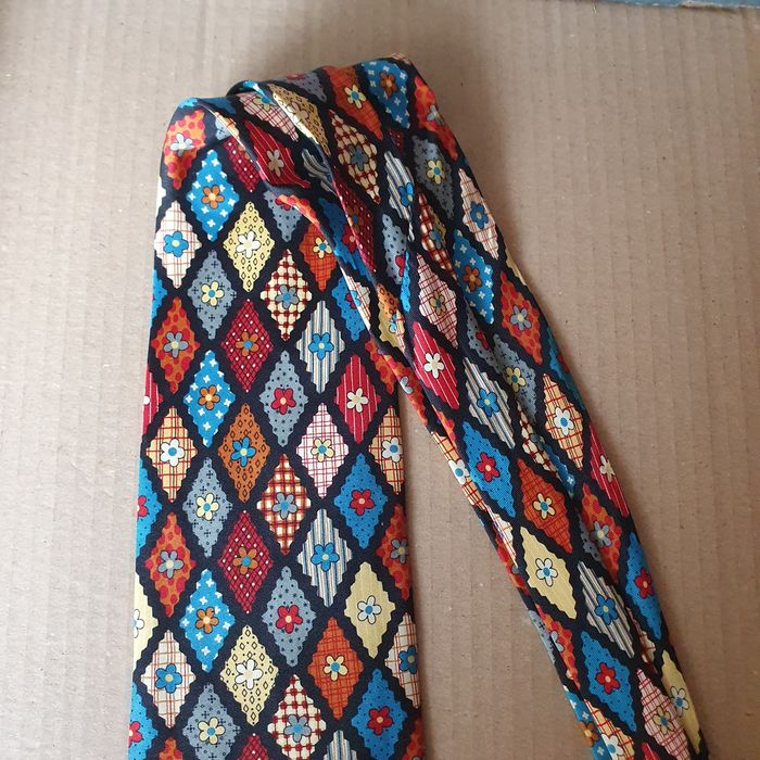 Krawat męski w kwiaty (k-5)OK