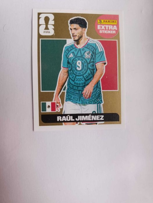 Panini FIFA World Cup 2026 – Raúl Jiménez EXTRA STICKER GOLD