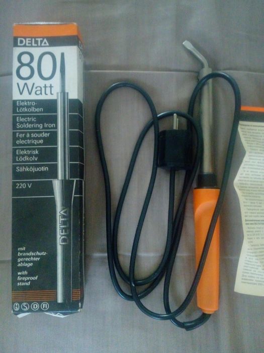 Lutownica Elektryczna 80Watt DELTA Niemiecka Starego Typu Solidna !!!