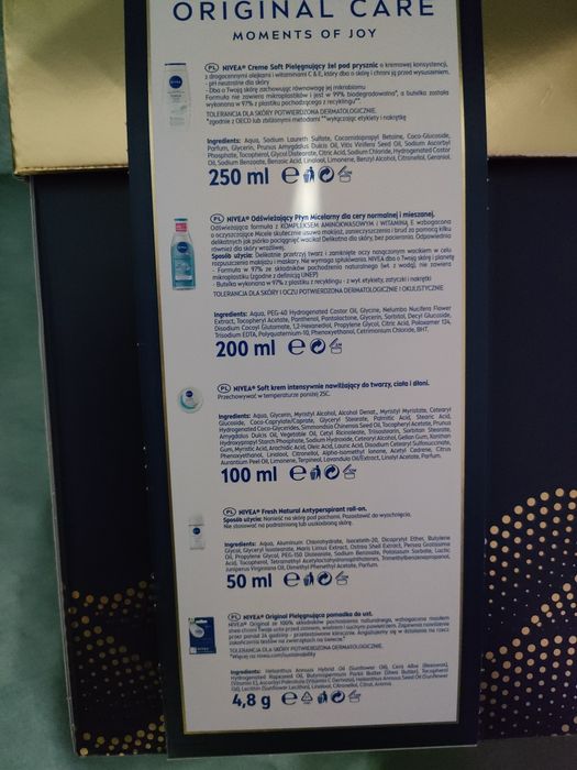 Zestaw kosmetyków Nivea Care