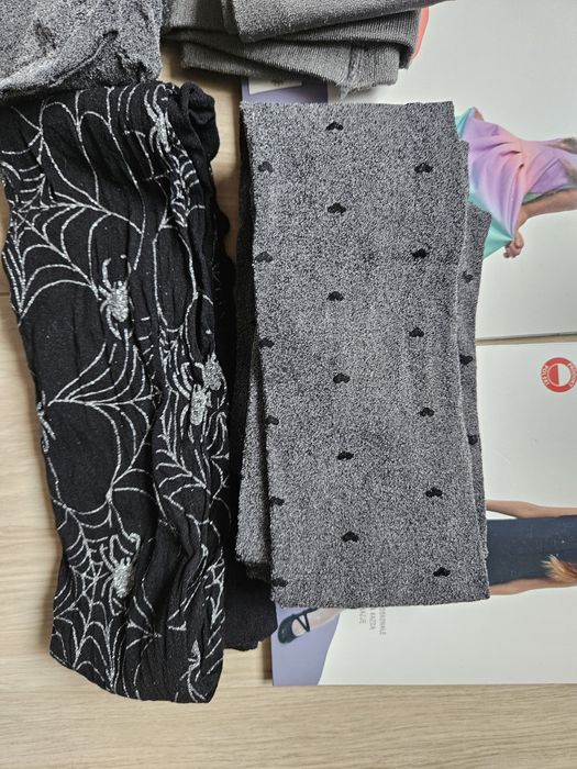 7 szt rajstopy rozm 152/158, stan bdb i nowe