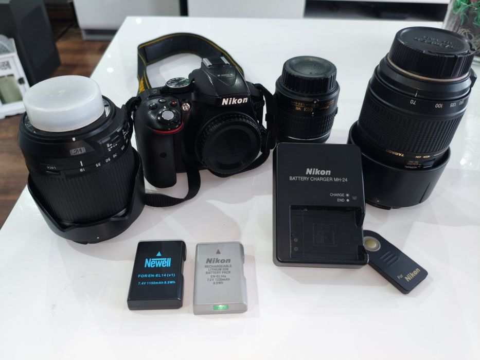 Lustrzanka Nikon D5300 z osprzętem