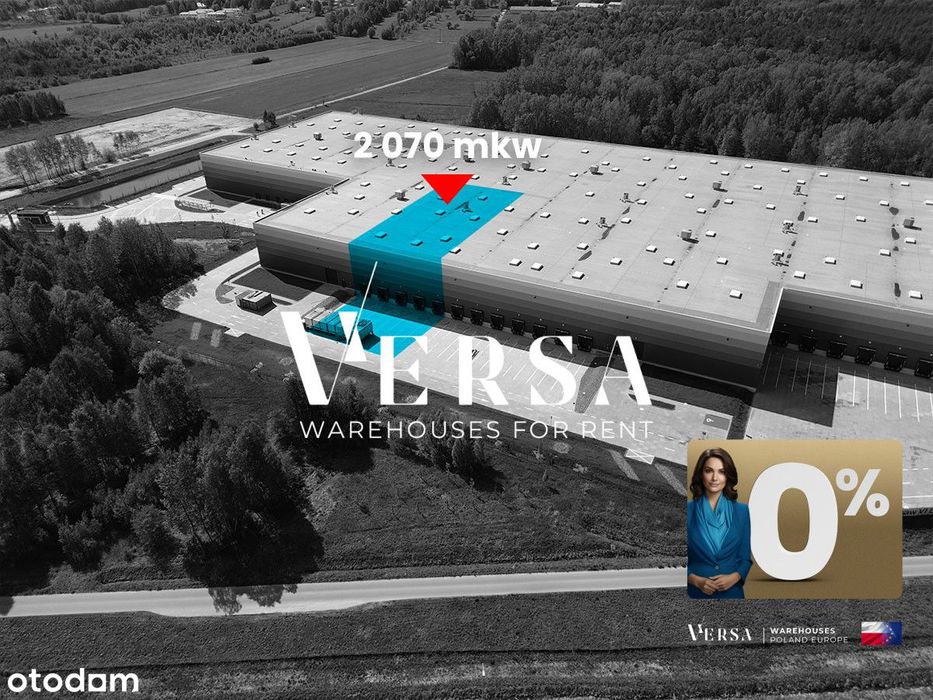 Magazyn 2 070 mkw - 0% Prowizji