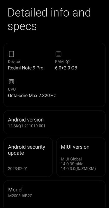 Xiaomi Redmi Note 9 Pro