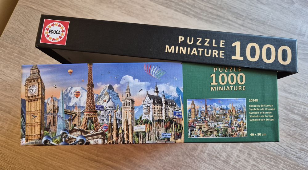Puzzle educa miniaturowe symbole Europy puzle śliczne miasta europy