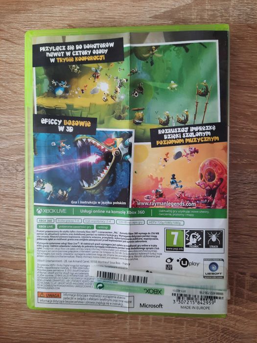 Rayman Legends Xbox 360 Polska Wersja