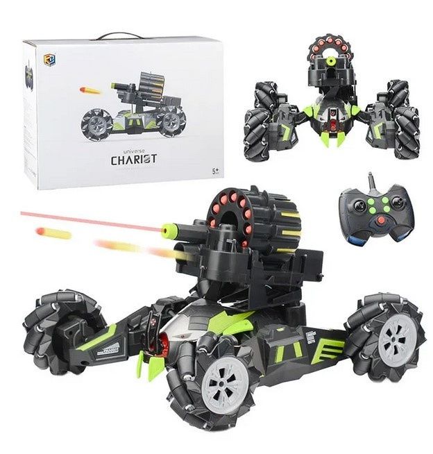 Танк на радіоуправлінні стріляє патронами Universe Chariot 360° пульт