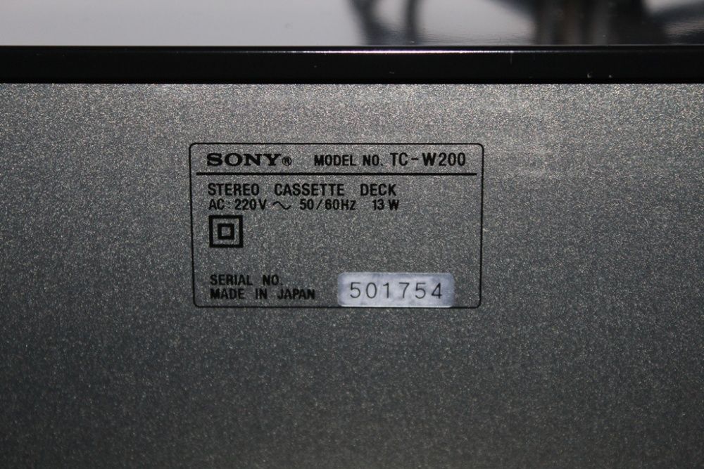 SONY TC-W200 Magnetofon deck dwukasetowy segment hi-fi stereo Wysyłka