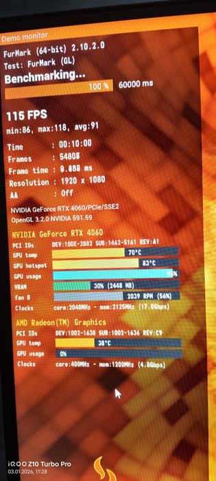 Відеокарта MIS  RTX 4060 oc