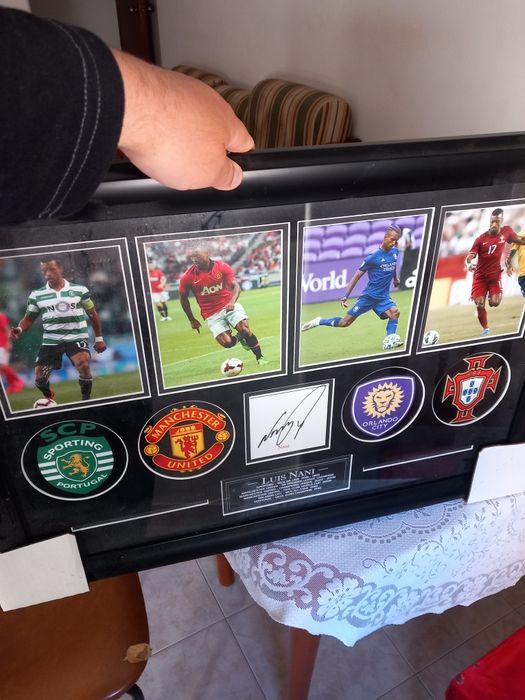 Nani autografo moldurado e certificado