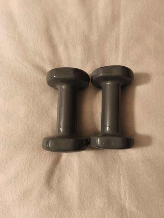 Halteres de ginásio da marca Domyos de 2kg cada