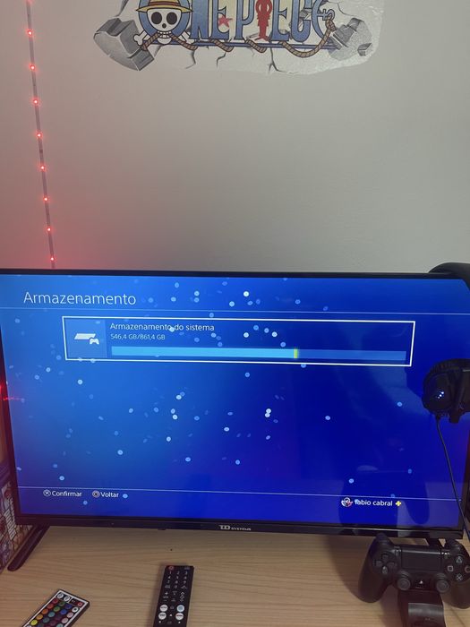 PS4 Pro 1TB + 2 Comandos Originais Sony + 2 Jogos
