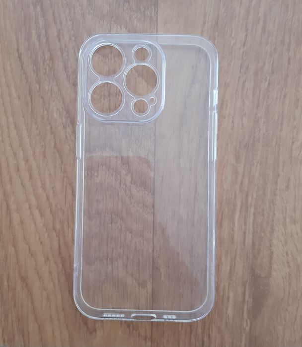 Capa traseira + película de seliconee + kit limpeza para iphone 14 pro