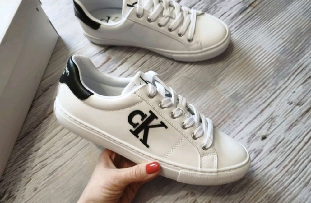 Кросівки Calvin Klein 36.5,37, 38, 38.5, 39 Оригінал! кеди жіночі білі