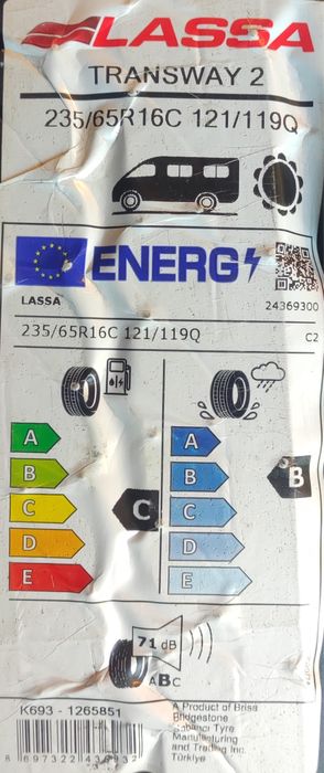 Koła Letnie 16 Mercedes Sprinter 235/65R16C Lassa Nowe 6x130 Felgi