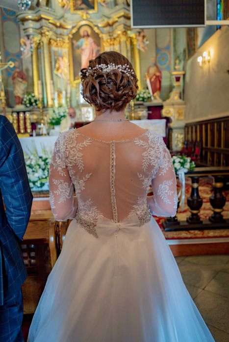Suknia ślubna biała rozm. 38