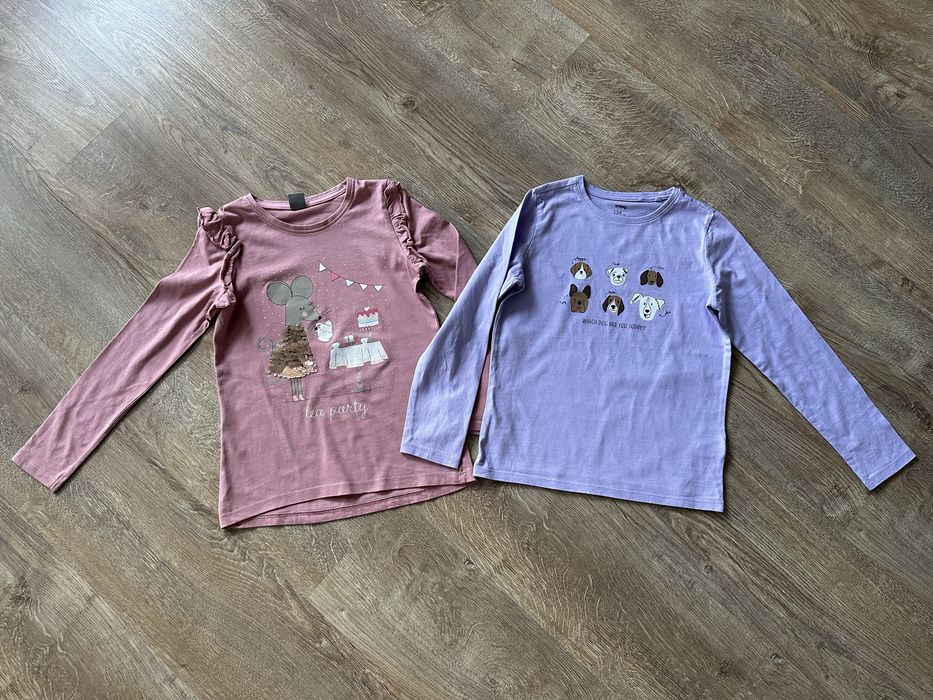 Zestaw set 2szt Sinsay 134 Little Kids bluzeczka longsleeve koszulka