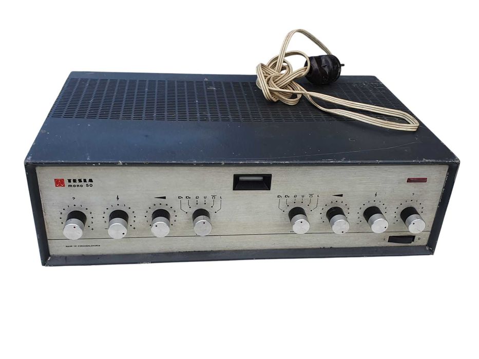 Stary unikat Czechosłowacki wzmacniacz lampowy TESLA Mono 50