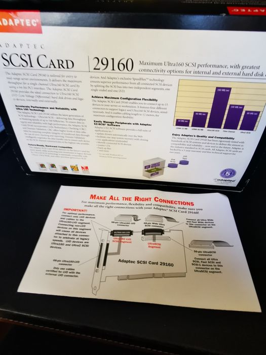 Placa controladora Adaptec 29160 PCI Ultra160 SCSI